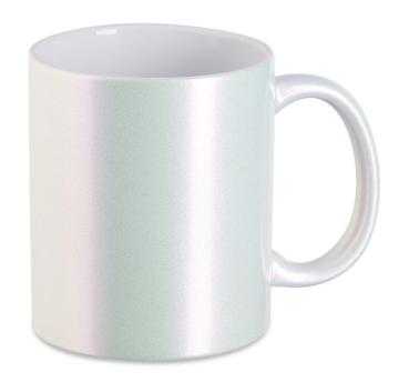 Tasse Perlmutt weiß
